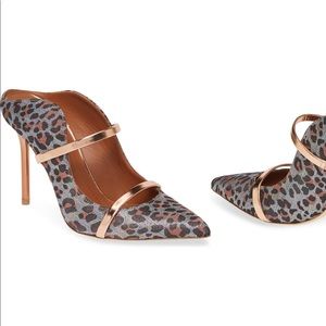 Brand New Rose Gold Leopard Malone Souliers Heels